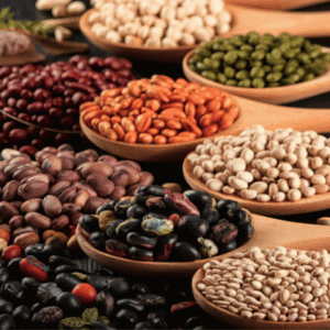 organic lentils and beans